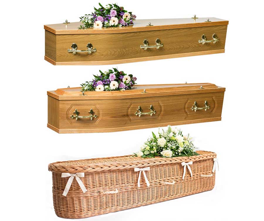 range of coffins